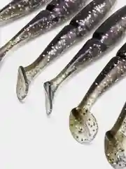 Черный приманка мягкая Sawamura OneUp Shad 4 дюйма