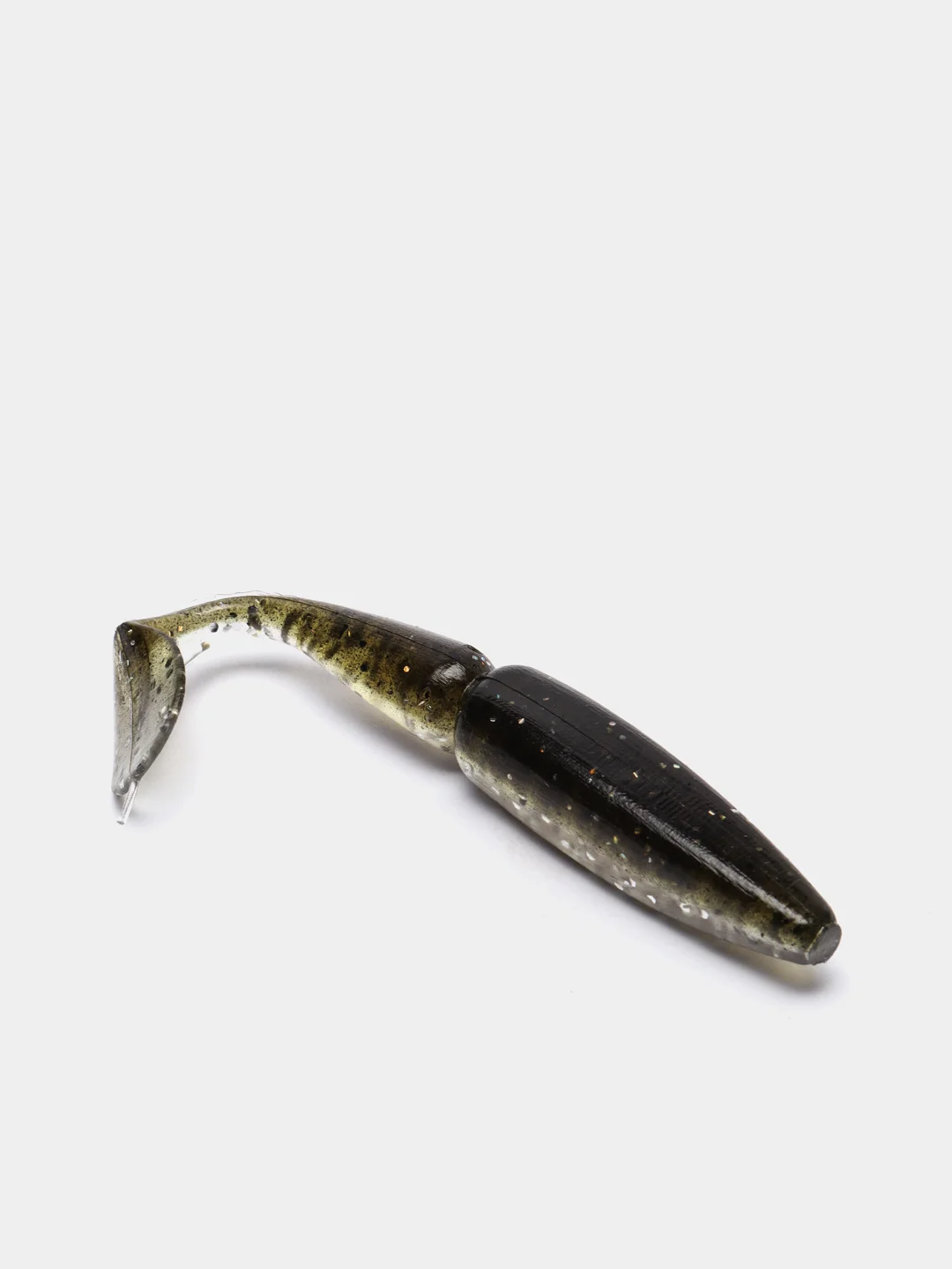 Черный приманка мягкая Sawamura OneUp Shad 4 дюйма