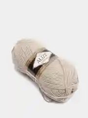 Бежевый меланж пряжа Alize Lanagold, 240 м