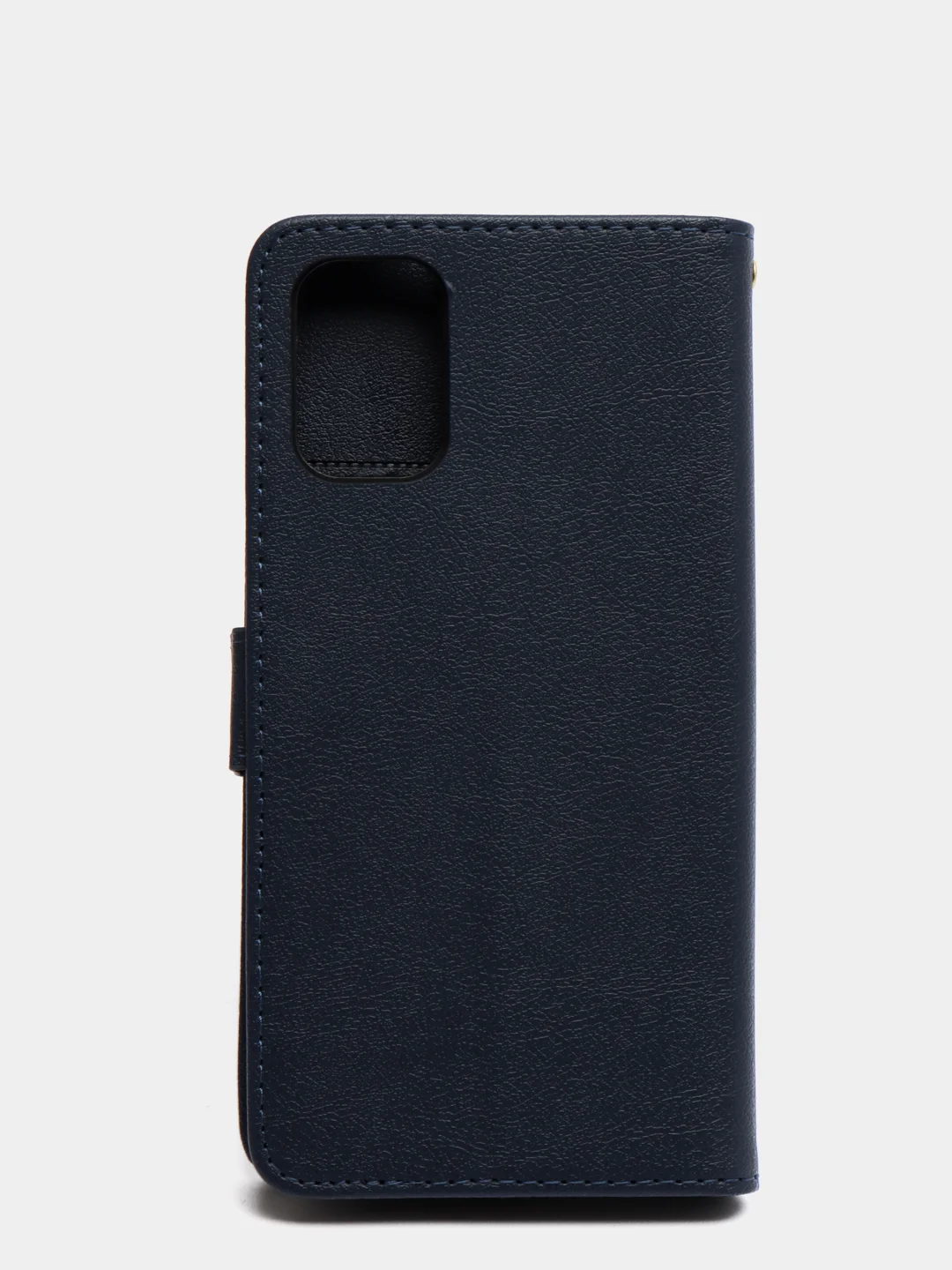 Темно-синий кожаный PU чехол-книжка для Xiaomi Poco M3