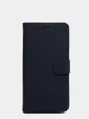 Темно-синий кожаный PU чехол-книжка для Xiaomi Poco M3
