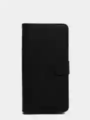 Черный кожаный PU чехол-книжка для Xiaomi Poco M3