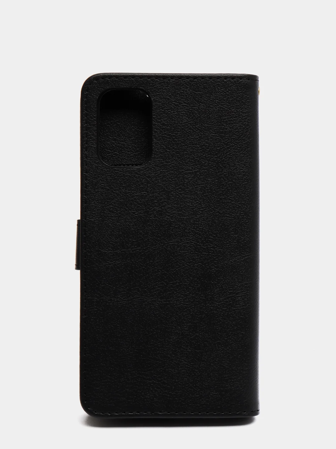 Черный кожаный PU чехол-книжка для Xiaomi Poco M3