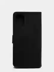 Черный кожаный PU чехол-книжка для Xiaomi Poco M3