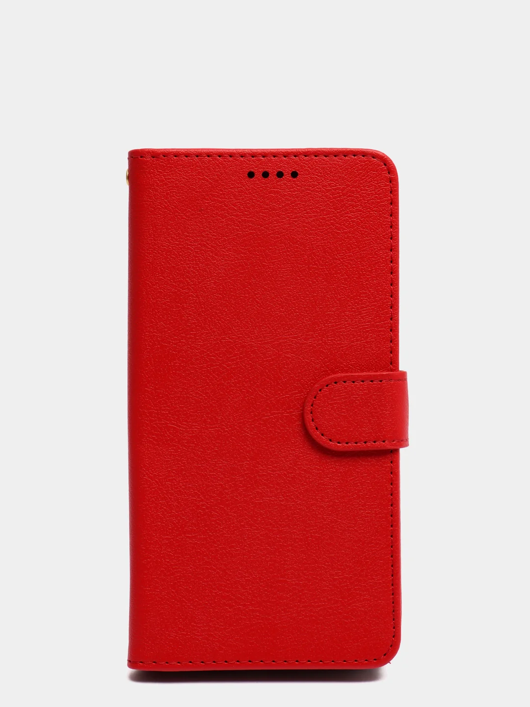 Алый кожаный PU чехол книжка для Xiaomi Redmi Note 9T