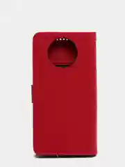 Фуксия кожаный PU чехол книжка для Xiaomi Redmi Note 9T