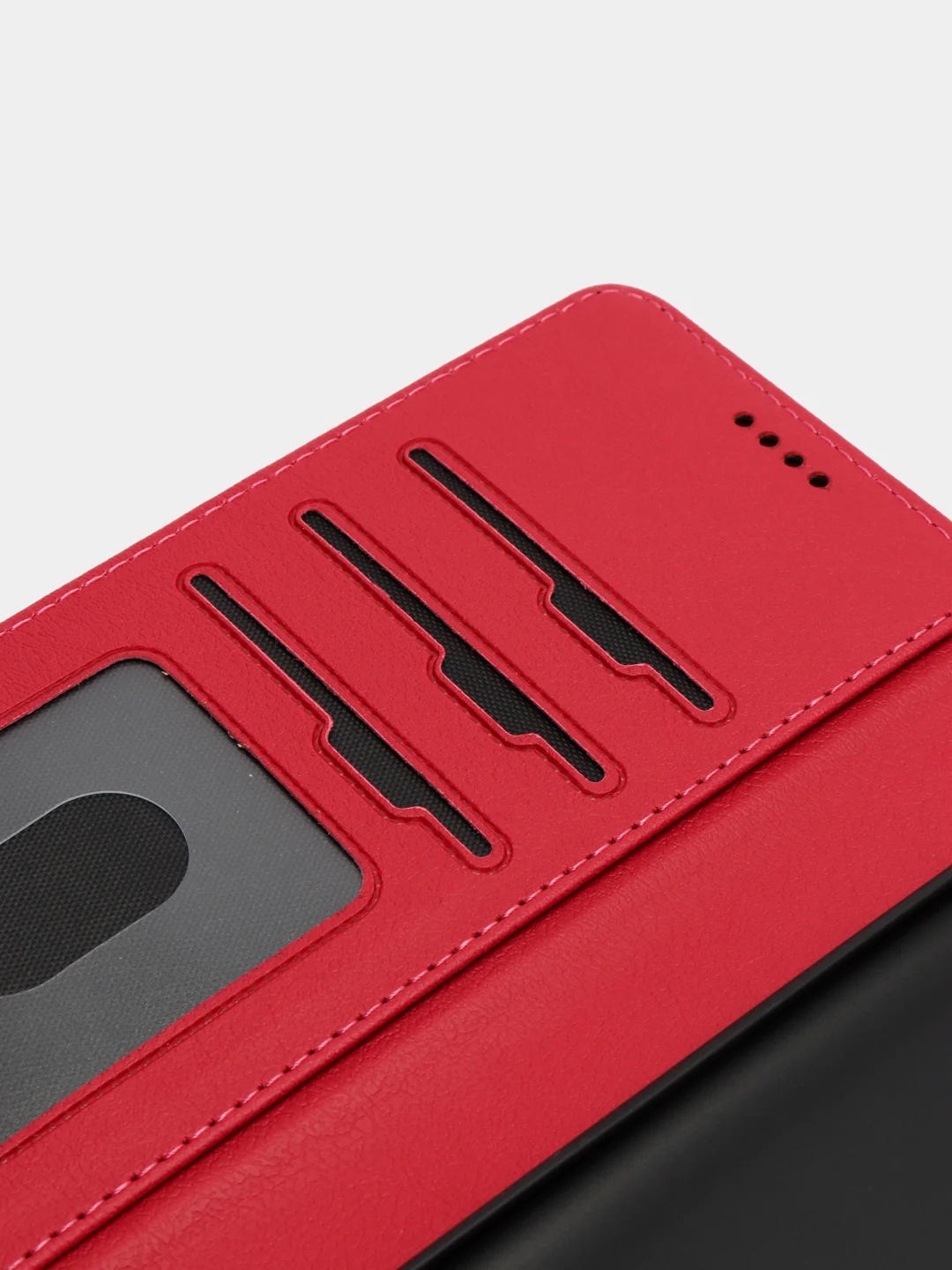 Фуксия кожаный PU чехол книжка для Xiaomi Redmi Note 9T