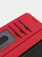 Фуксия кожаный PU чехол книжка для Xiaomi Redmi Note 9T