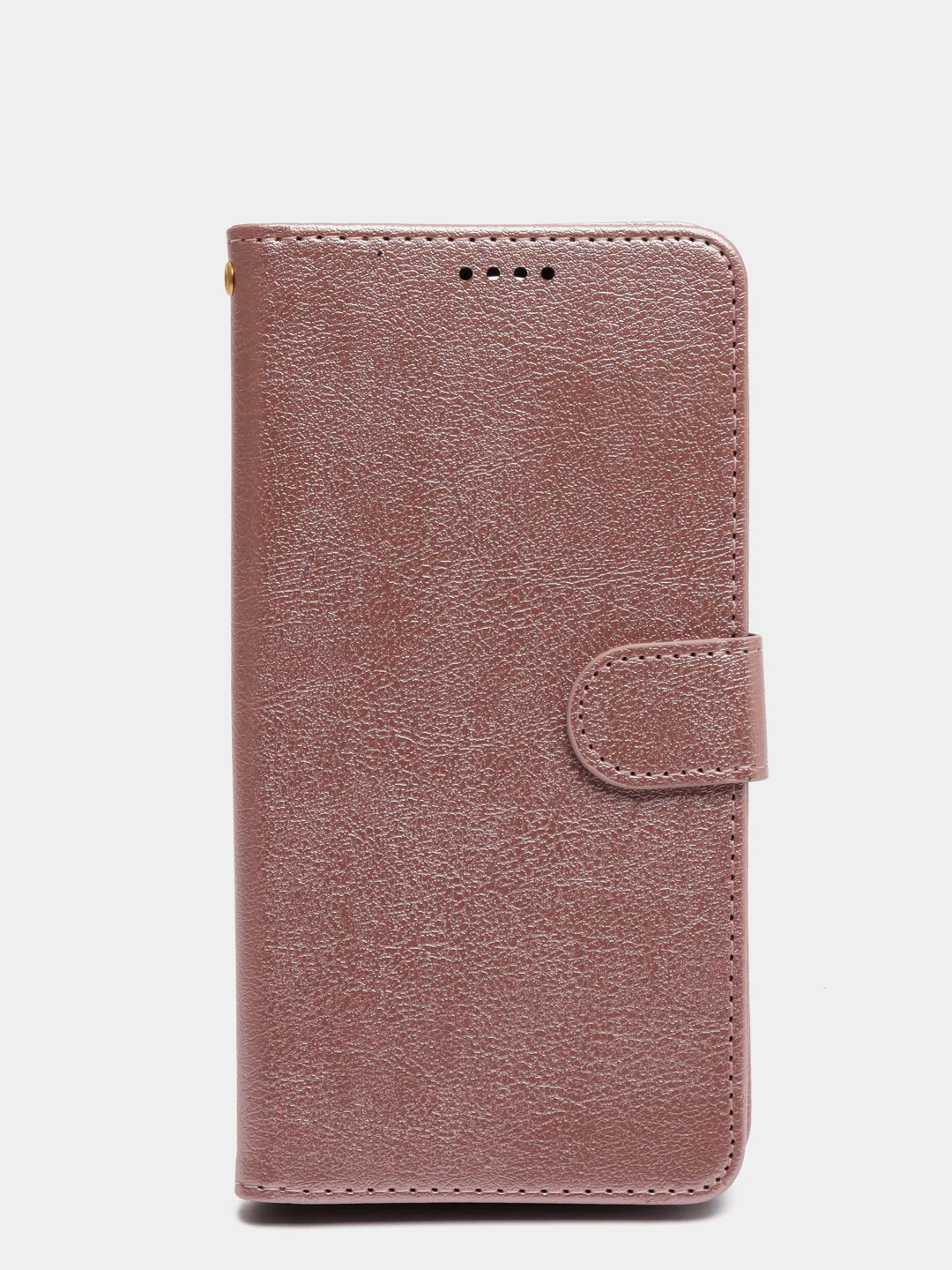 Розовый кожаный PU чехол книжка для Xiaomi Redmi Note 9T