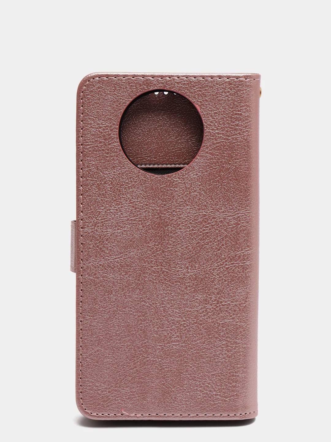 Розовый кожаный PU чехол книжка для Xiaomi Redmi Note 9T