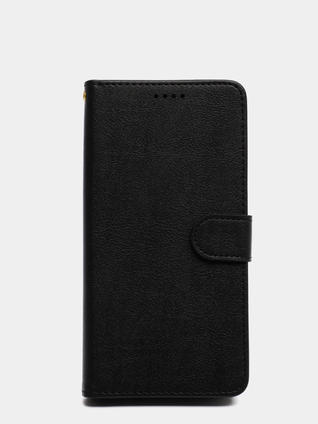 Черный кожаный PU чехол книжка для Xiaomi Redmi Note 9T