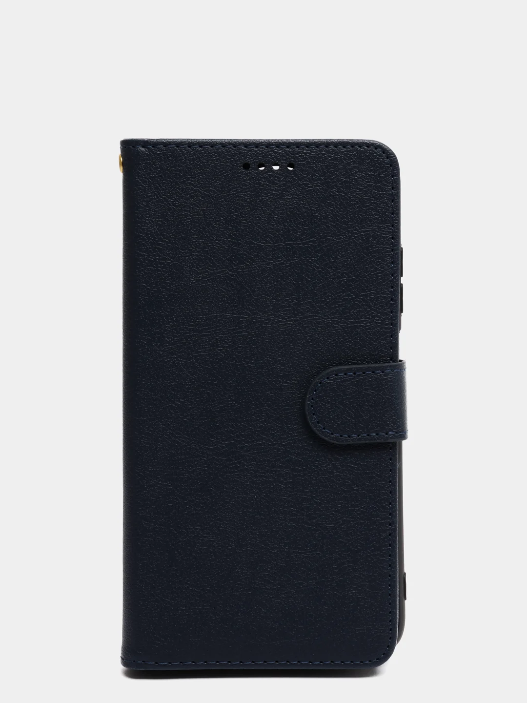 Темно-синий кожаный PU чехол книжка для Xiaomi Redmi Note 9T