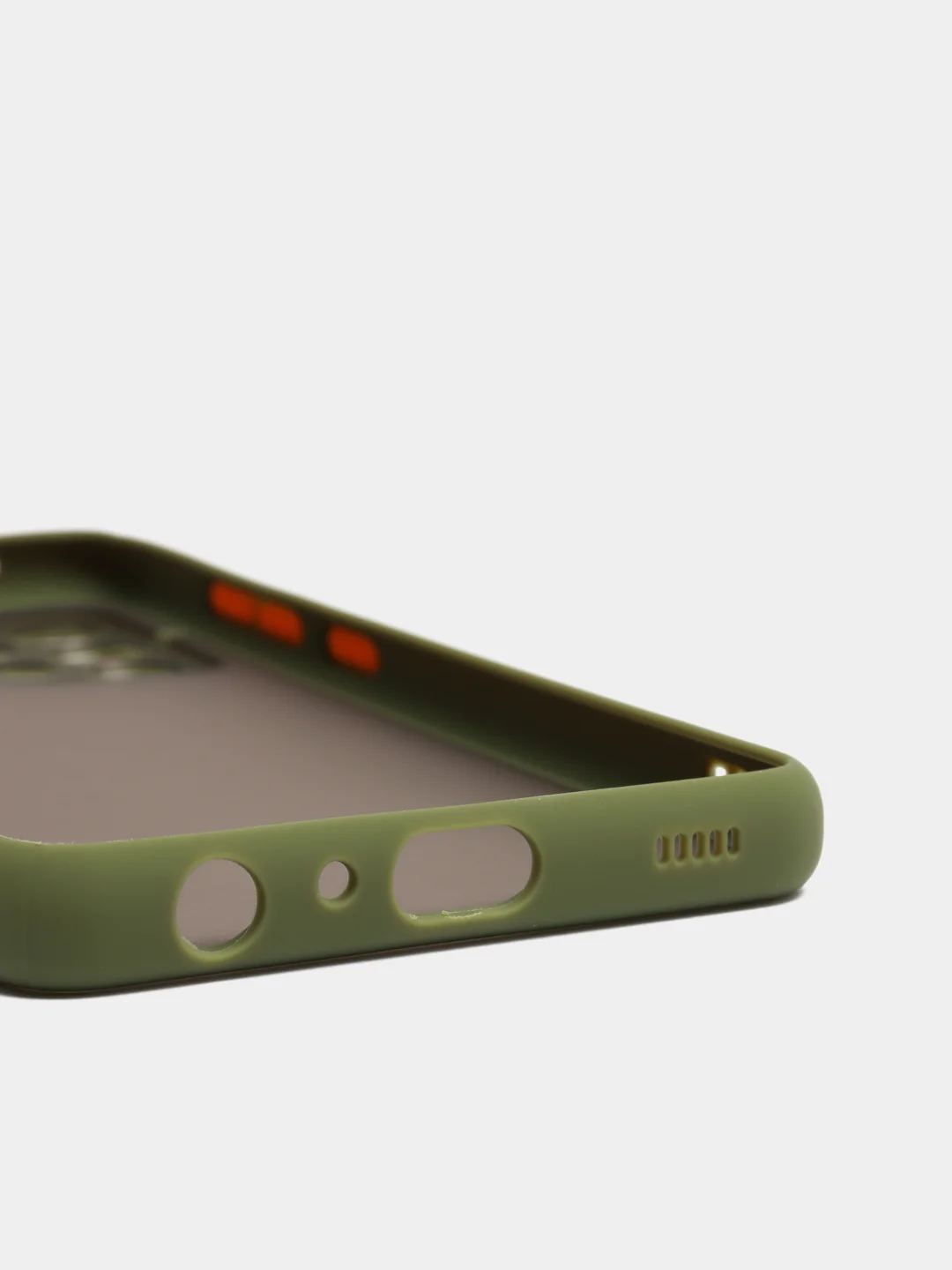 Зелёный хаки чехол для Samsung A03S, A52, A51, A50, A71, A72, A02S, A22 4G рамка