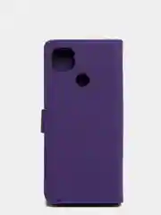 Пурпурный чехол-книжка для Xiaomi Redmi 9C (Редми 9С), кожаный PU