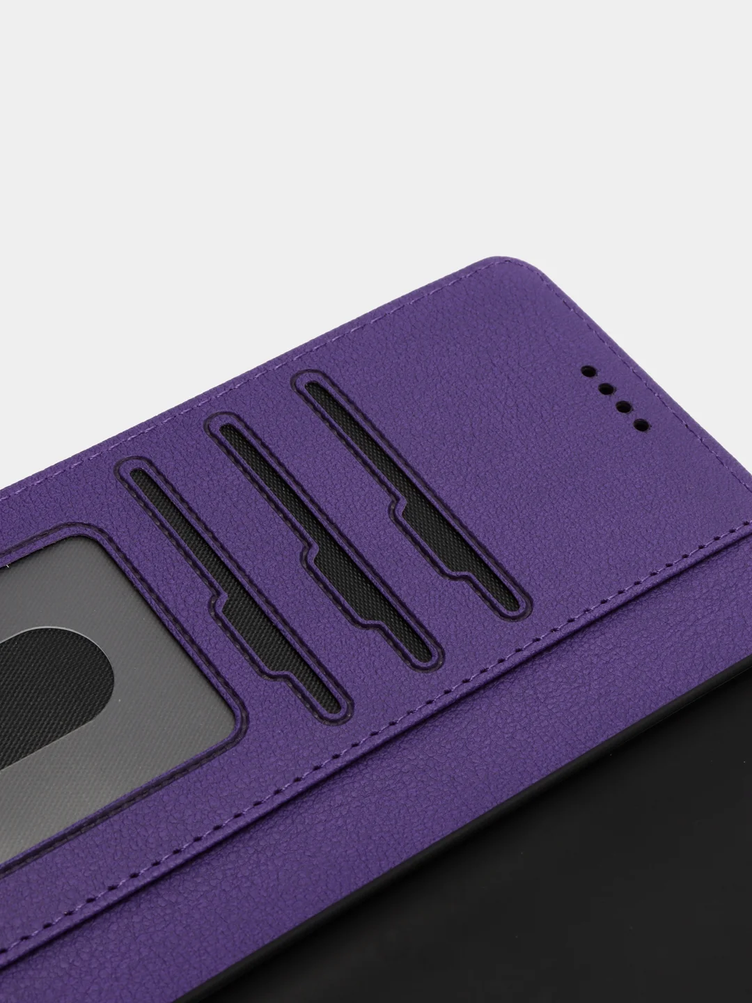 Пурпурный чехол-книжка для Xiaomi Redmi 9C (Редми 9С), кожаный PU