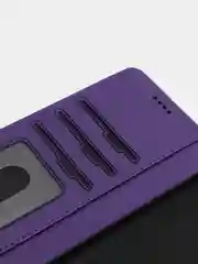 Пурпурный чехол-книжка для Xiaomi Redmi 9C (Редми 9С), кожаный PU