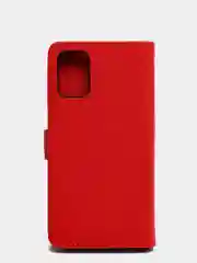 Алый кожаный PU чехол-книжка для Xiaomi Poco M3