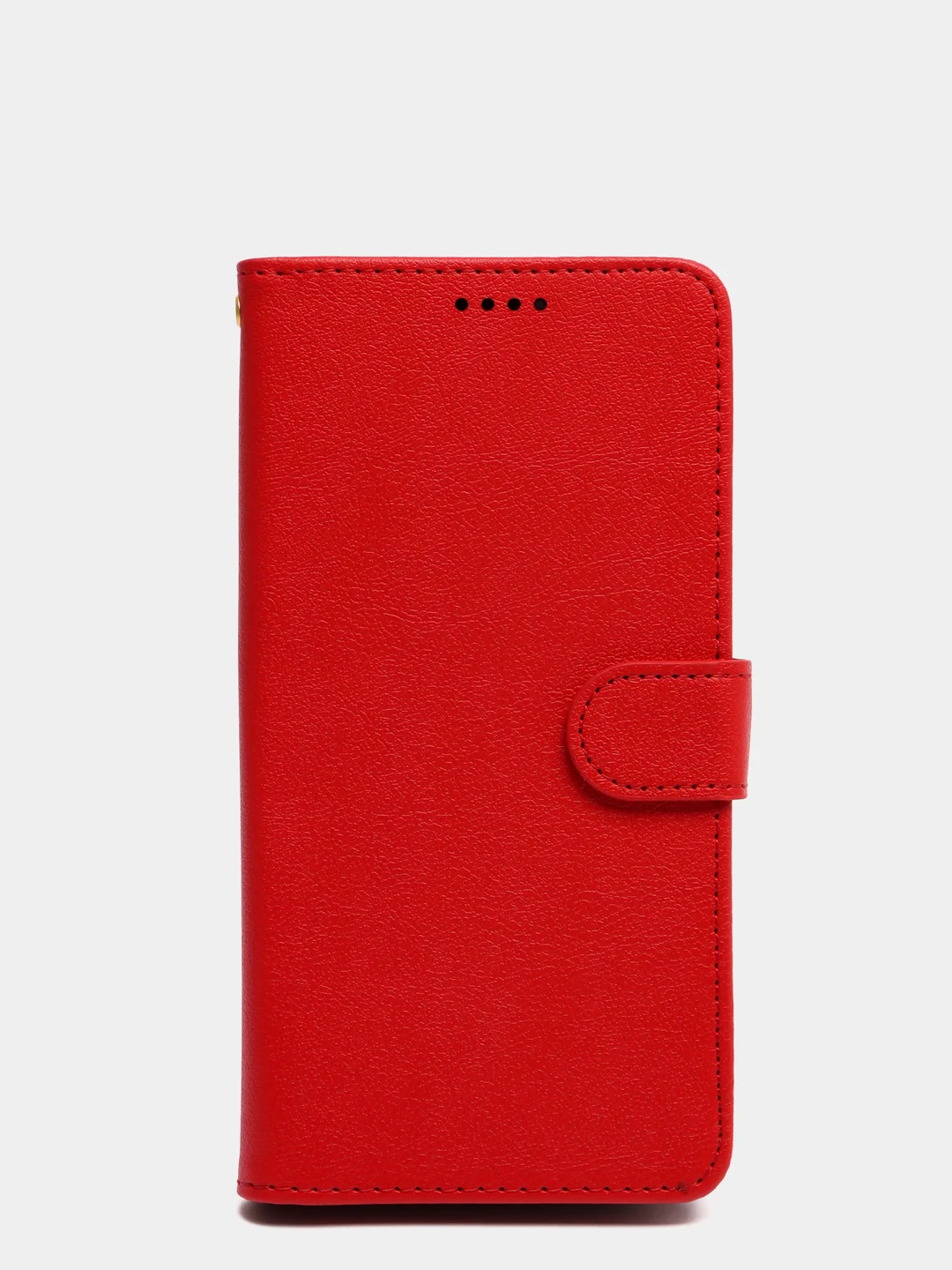 Алый кожаный PU чехол-книжка для Xiaomi Poco M3