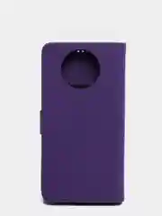 Пурпурный кожаный PU чехол книжка для Xiaomi Redmi Note 9T