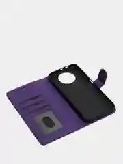 Пурпурный кожаный PU чехол книжка для Xiaomi Redmi Note 9T