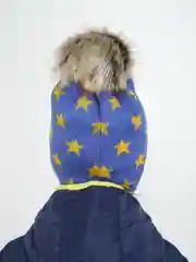 Синий меланж шапка зимняя Arctic kids для мальчика