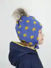 Синий меланж шапка зимняя Arctic kids для мальчика