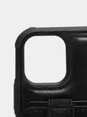 Черный чехол кожаный с карманом под пластиковые карты для Aplle  iPhone 11