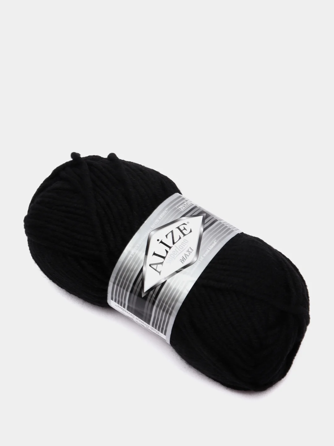 Черный шерсть Пряжа Alize Superlana maxi