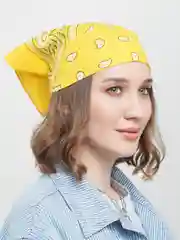 Желтый бандана на голову