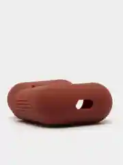 Коричневый чехол для наушников Apple Airpods 1 и 2 силиконовый