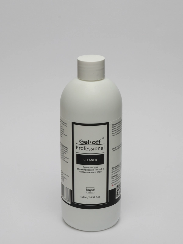 Средство для обезжиривания ногтей Gel-off Cleaner Professional, 500 мл