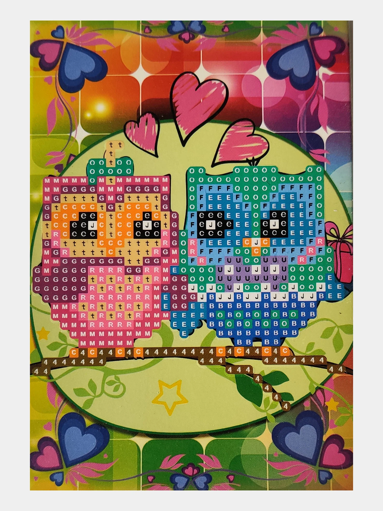 Морской алмазная мозаика "Сова", 10*15