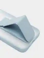 Чехол LuazON для iPhone 12 mini, с ремешком-подставкой, пластиковый, голубой