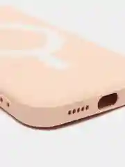 Чехол LuazON для iPhone 12 Pro, поддержка MagSafe, силиконовый, розовый