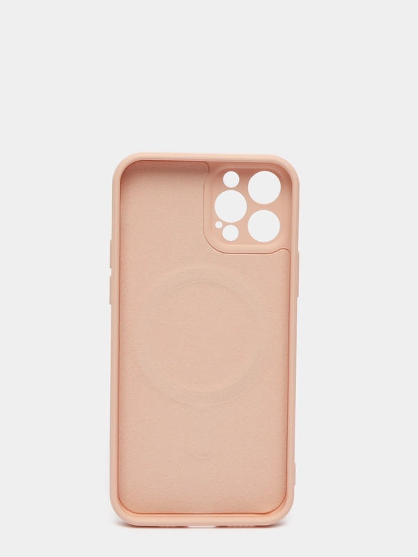 Чехол LuazON для iPhone 12 Pro, поддержка MagSafe, силиконовый, розовый