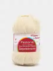 Молочный пряжа Троицкая Деревенька 100% Шерсть 100г 170м