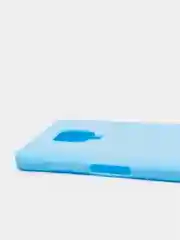 Голубой чехол Xiaomi Redmi Note 9 Pro / Note 9 Pro Max / Note 9S силиконовый цветной матовый