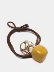 Желтый резинка для волос