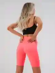 Розовый велосипедки женские спортивные, на высокой талии