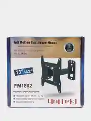 Кронштейн наклонно-поворотный для телевизора UNITEKI FM1802, черный