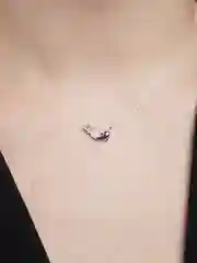 Розовый подвеска на леске, циркон