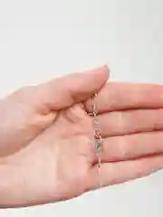 Серый подвеска на леске, циркон