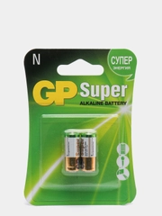 Батарейки GP Super LR1 (N, MN9100) 2 шт, алкалиновые