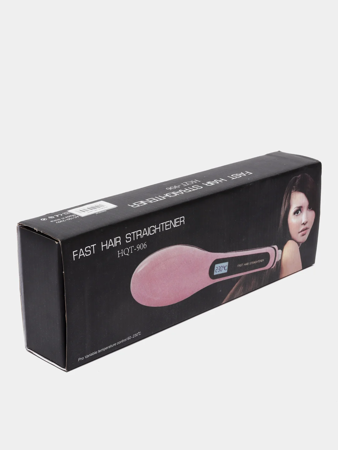 Расческа выпрямитель волос с ионизацией Hair розовый