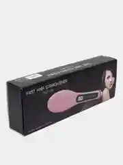 Расческа выпрямитель волос с ионизацией Hair розовый