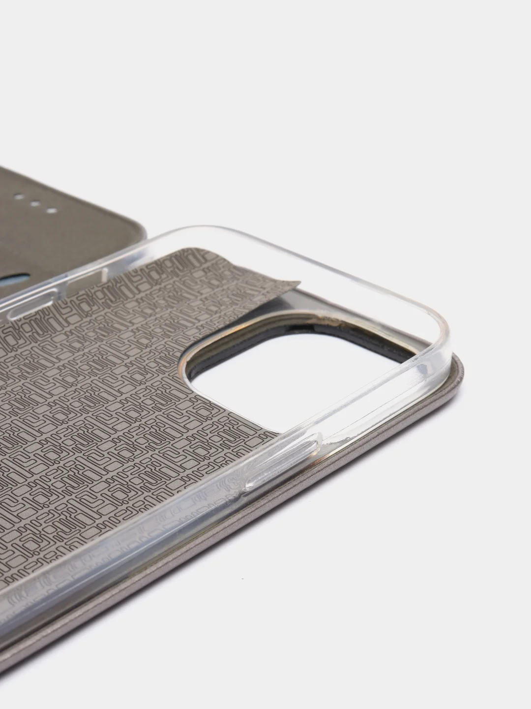Серый чехол-книжка iPhone 13 Pro 6.1