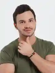 Оливковый бисерный браслет героев аниме "Наруто"