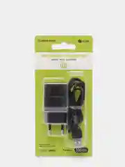 Черный сетевое зарядное устройство для micro-USB, 1USB, 1A, Borofone BA19A, компактная зарядка