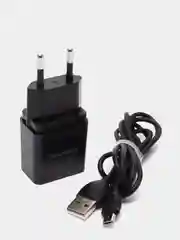 Черный сетевое зарядное устройство для micro-USB, 1USB, 1A, Borofone BA19A, компактная зарядка