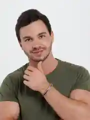 Синий нефритовый плетеный браслет, унисекс. Подарок на Новый год